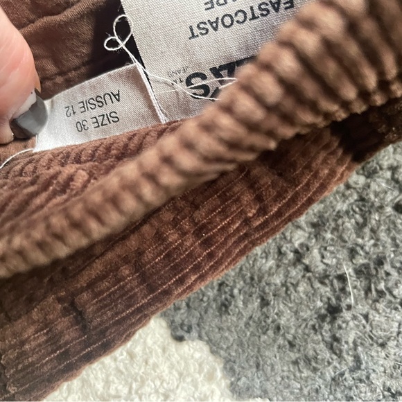 ROLLA'S East Coast Flare Chocolate Corduroy Trousers Pants 30 - Picture 4 of 8